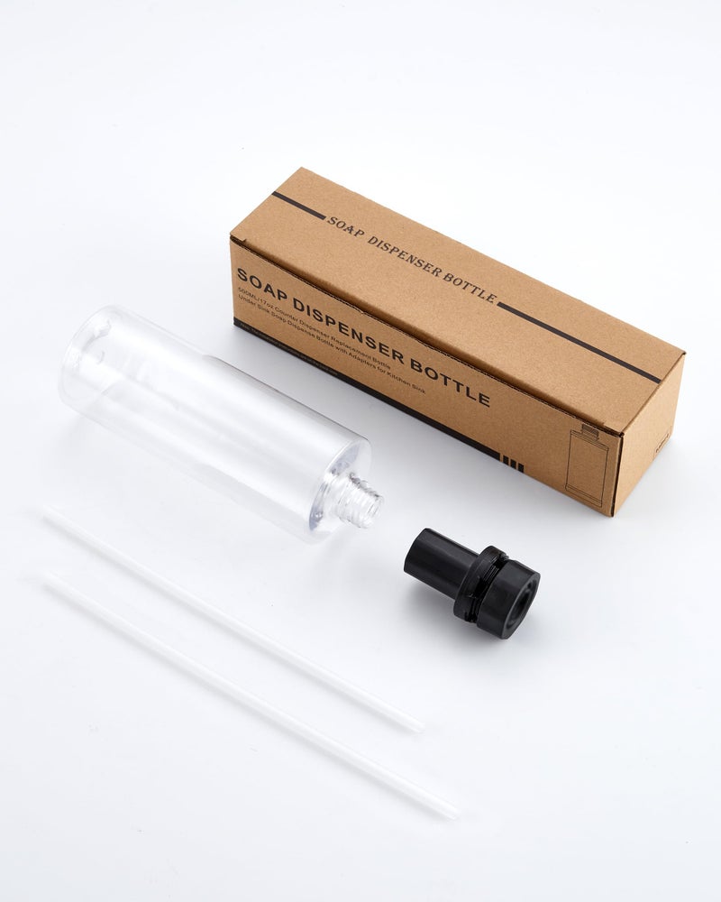 J-HVA Updated Soap Dispenser Bottle for Kitchen Sink Replacement - 500ML/17oz Soap Bottle - A Replacement for Your Soap Dispenser, Please Confirm the Adapter Maximum Connection Size Before - Image 4